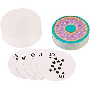 Fun Express Donut Shaped Playing Cards (Set of 12 Decks) Party Favors