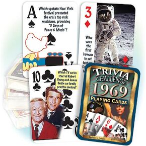 1969 Trivia Playing Cards Birthday Gift