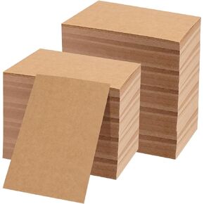 300 Sheets 4 x 6 Inch Brown Craft Cardstock, 250gsm Blank Index Cards Kraft Cardstock for Invitations, Menus, Crafts, DIY Cards, Gift Tags