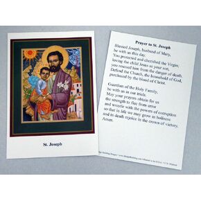 Vermont Christmas Company St. Joseph Prayer Cards - Set of 100
