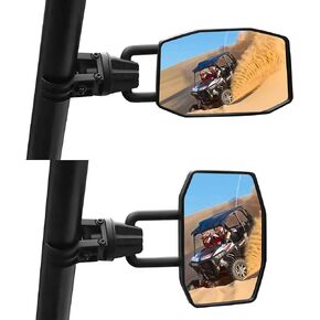DeYeShiKi UTV Side View Mirror With 1.5"-2'' Adjustable Cage Compatible with Polaris RZR，Can-Am Maverick X3 Kawasaki Teryx Yamaha Rhino Honda Pioneer Talon Pioneer