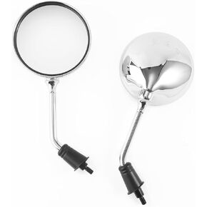 8mm Motorcycle Round Rear View Side Mirrors for GY6 50cc 125cc 150cc 250cc Scooter Moped Motorcycle