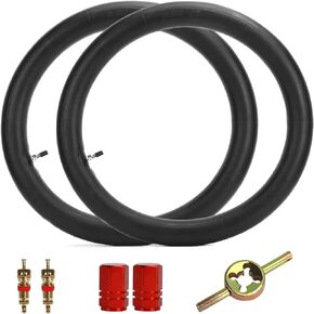 Butyl Rubber 2.50/2.75-17"（70/100-17） Motorcycle Front Inner Tubes with Straight Valve Stem Compatible Coolster TaoTao 110cc 125cc 140cc Dirt Bikes Moped Scooters 2PCS