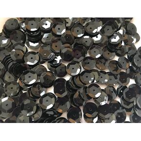 Sequins 8mm 800/Pkg Black