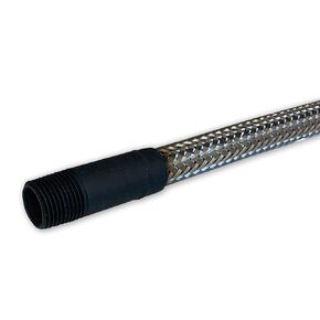 Industrial Grade Heavy Duty Flexible Metal Hose Connector 1/4" Male NPT Ends x 36 INCH Total Length Stainless Steel Braided Flex
