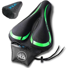 وسادة مقعد الدراجة YLG - غطاء مقعد الدراجة مبطن بالجل لراحة الرجال والنساء، مقعد دراجة للتمرين فائق النعومة متوافق مع بيلوتون، للاستخدام الخارجي والداخلي، حقيبة صغيرة مصممة لتغطية مقاومة للماء in Kuwait