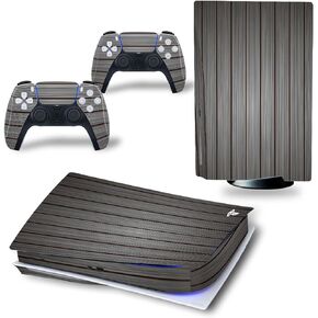 PS5 Skin Disc Edition Console and Controller, PS5 Stickers Vinyl Decals for Playstation 5 Console and Controllers, Disk Edition(Red and Blue Feather)