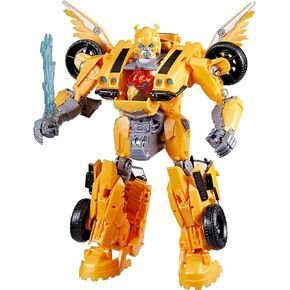 Transformers Toys Rise of The Beasts Movie, Beast-Mode Bumblebee Converting Toy with Lights and Sounds, Ages 6 and up, 10-inch
