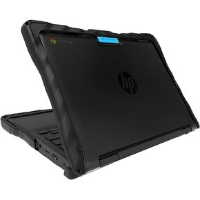 Gumdrop DropTech Case Fits HP Fortis x360 11-inch G3 J Chromebook (2in1) for Kids K-12 Students Teachers & Classrooms – Drop Tested Rugged Shockproof Bumpers for Reliable Device Protection – Black