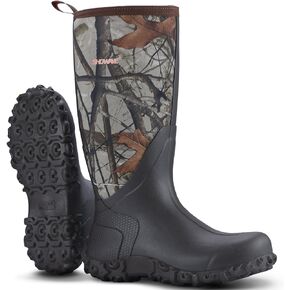 Rain Boots for Men Waterproof Insulated Rubber Neoprene Boots Heavy-duty Mud Boots for Farming Raining Fishing Gardening Yard Work