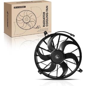 A-Premium Engine Radiator Cooling Fan Assembly Compatible with Select Jeep Models - Grand Cherokee 1999-2003, Liberty 2002-2003 - Replace# 52079528AC, CF13002