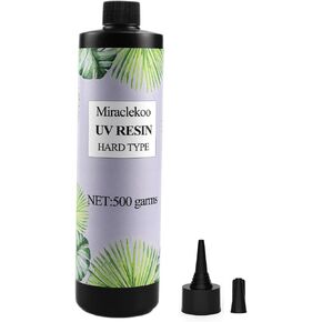 راتنج كريستالي للأشعة فوق البنفسجية من النوع الصلب الشفاف، راتنج إيبوكسي معالج بالأشعة فوق البنفسجية، راتنج شفاف سريع المعالجة بالطاقة الشمسية لقالب الراتنج، وصناعة المجوهرات، والصب والطلاء، 500 جرام in Kuwait