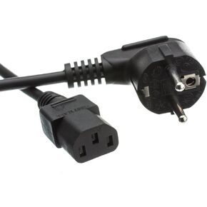 CNE40513 6 أقدام، سلك طاقة أوروبي للكمبيوتر/الشاشة، قابس أوروبي أو CE 7/7 إلى C13، معتمد من VDE