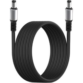 DC 5.5x2.1mm Male to Male Aluminum Alloy Extension Cord, Power Adapter Cable, for LED Strip, Surveillance Camera, CCTV Security Camera, LED Display, IP Camera, DVR, Router