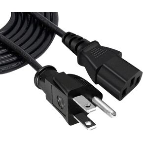 Power Cord Replacement for Xterra Fitness TR150 TR260 TR300 Treadmills 3 Prong 8ft AC Power Cord Cable
