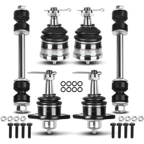 A-Premium 6Pcs Front Suspension Kit, Upper Lower Ball Joint Sway Bar Links, Compatible with Chevrolet Malibu Blazer Monte Carlo El Camino LLV S10 Buick Regal Century GMC Caballero Jimmy Sonoma Hombre