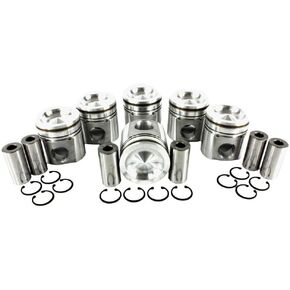DNJ P1166A Standard Piston Set For 2005-2009 / Dodge/Ram 3500/5.9L / OHV / L6 / 24V / 359cid / VIN 7, VIN C