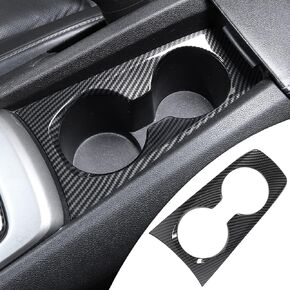 RT-TCZ for Chevy Camaro Carbon Fiber Cup Holder Trim Cover for Chevrolet Camaro 2010-2015 Carbon Fiber Interior Accessories