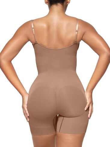 SHAPERX Women's Sculpting Bodysuit Tummy Control Shapewear Open Bust Thigh Slimmer Seamless Body Shaper in Saudi Arabia