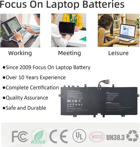 4GVMP استبدال بطارية الكمبيوتر المحمول Dell Latitude 5400 5500 الدقة 3540 3550 Inspiron 7590 7591 7791 2 في 1 سلسلة، P84F P84F001 P42E P42E001 P98G001 1V1XF RF7WM X77XY C5GV2 8.8V 8000mAh in Saudi Arabia