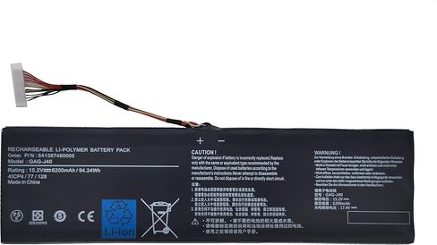 بطارية كمبيوتر محمول بديلة GAG-J40 جديدة متوافقة مع Gigabyte Aero 14 V7 K7 14-P64WV6 14-W-CF2 15 15X V8 15W 15-x9 Aorus X5 V6 V7 V8 X7 Dt V6 V7 V8 X9 Dt Series in Saudi Arabia