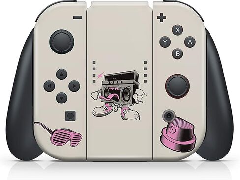 ملصق TACKY DESIGN Graffity Skin متوافق مع ملصقات Nintendo Switch Skins، غلاف وردي متوافق مع ملصقات Nintendo Switch فينيل 3M، غطاء Kawaii كامل in Saudi Arabia