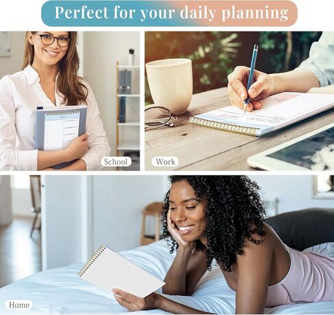 JUBTIC Weekly Planner Notepad with Pen - 52 Undated Weekly Calendar Pad Desk Planner Weekly To Do List Notepad Planning Pad Academic Planner Notebook Habit Tracker Journal Teacher Planner Organize Schedule Goals for Personal Life and Work -7" x 10" in Kuwait