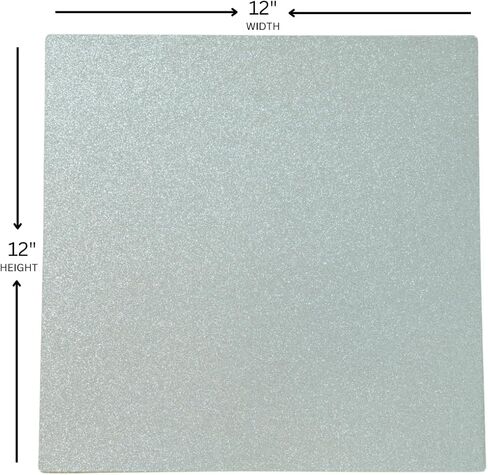 Silver Glitter Cardstock Paper 12x12 Inches, 250 GSM, 10 Sheets pack, Sparkly Front and Clean White Back, Non-Shedding, Acid-Free, for Scrapbooking, Card Making, Paper Crafts, DIY Projects in Saudi Arabia