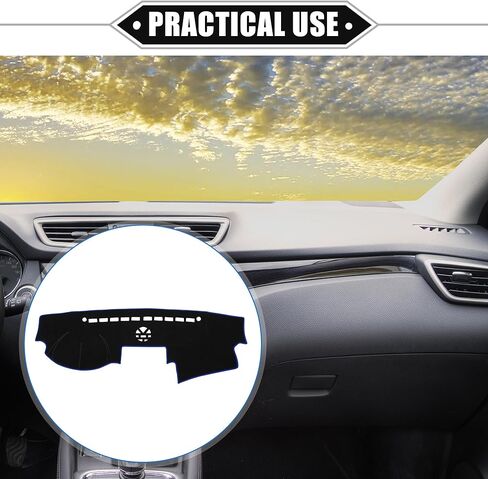 Car Dashboard Cover Mat Compatible for Kia Sorento 2010-2016, Protective Polyester Black Center Console Interior Trim Dash Board Mat in Kuwait