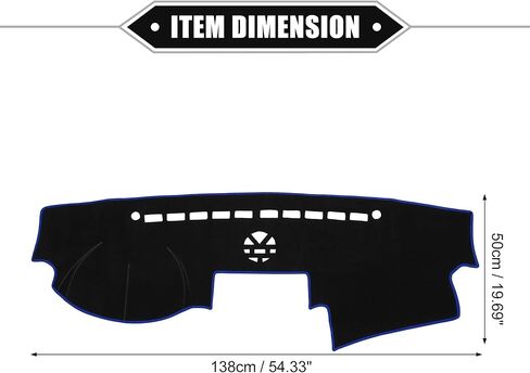 Car Dashboard Cover Mat Compatible for Kia Sorento 2010-2016, Protective Polyester Black Center Console Interior Trim Dash Board Mat in Kuwait