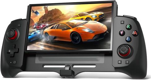 Switch Controller for Switch/OLED, One-Piece Joypad Controller Replacement for Switch Pro Controller, Switch Controllers Remote with Adjustable TURBO and Dual Motor Vibration (black) in Saudi Arabia