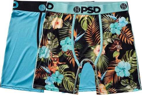 PSD Men's Trop Floral 2Pk Boxer Briefs, Multi, XXL in Saudi Arabia