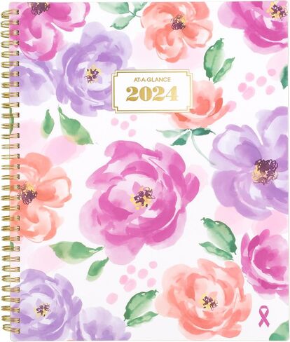 مخطط AT-A-GLANCE 2024 الأسبوعي والشهري، 8-1/2 بوصة × 11 بوصة، كبير، شارة، بلاط للأشعة فوق البنفسجية (1675T-905-24) in Kuwait