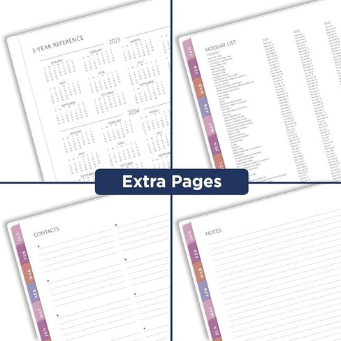 مخطط AT-A-GLANCE 2024 الأسبوعي والشهري، 8-1/2 بوصة × 11 بوصة، كبير، شارة، بلاط للأشعة فوق البنفسجية (1675T-905-24) in Kuwait