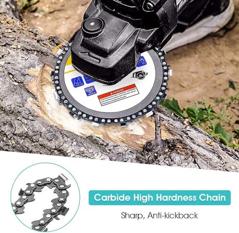 Chain Saw Disc 5 Inch Cutting Blade Wood Carving Disc for 7/8 Inch Center Hole Angle Grinder Accessory Woodcarving Saw Blade Sculpting, Shaping and Cutting Wheel with Teeth 125 mm in Saudi Arabia