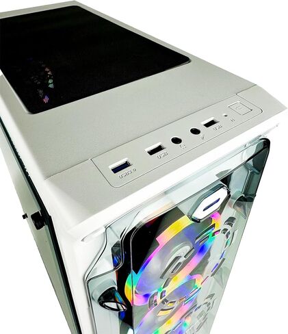 ABYS LUX Pre-Build Nvidia Gaming PC (Intel Cord i7 CPU Up to 3.9GHz, 16GB, GTX 1070 8GB, 256GB SSD, 1TB HDD, HDMI, WiFi, Windows 10, English/Spanish/French), Graphic Designer, Video Editing Computer in Saudi Arabia