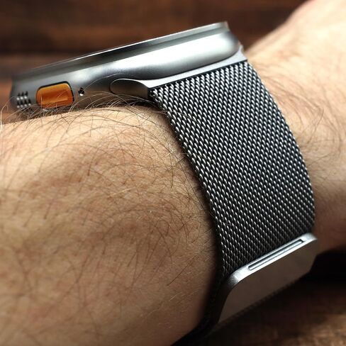 Ultra 2 Milanese Mesh Band compatible with Apple Watch Ultra 2 and Ultra 1 Titanium 49mm in Saudi Arabia
