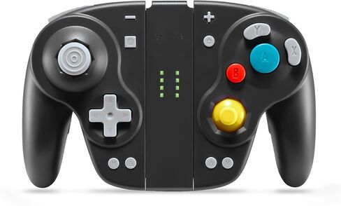 DOYOKY Hall Effect Joypad Retro Gamecube Style Wireless Controller for Switch/Switch OLED, Switch Controllers with Hall Effect Joystick/Replaceable Thumbsticks/Map Button/Turbo/6-Axis/Vibration(Black) in Saudi Arabia