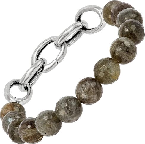 Silpada 'Upon Reflection' Sterling Silver Labradorite Bead Bracelet, 6.5" in Saudi Arabia