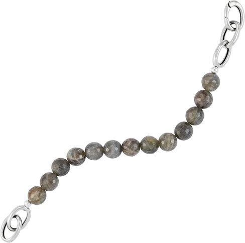 Silpada 'Upon Reflection' Sterling Silver Labradorite Bead Bracelet, 6.5" in Saudi Arabia