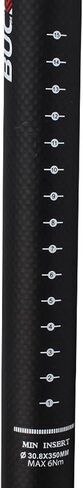 BUCKLOS Carbon Bike Seatpost 27.2 30.8 31.6 x 350mm 400mm, Mountain Bike Road Bicycle Seat Post 3K Carbon Fiber Adjustable Ultra-Light, Suitable for MTB BMX Gravel, Hybrid, and E-Bikes Urban in Saudi Arabia