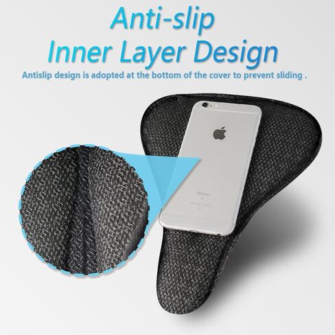 وسادة مقعد الدراجة YLG - غطاء مقعد الدراجة مبطن بالجل لراحة الرجال والنساء، مقعد دراجة للتمرين فائق النعومة متوافق مع بيلوتون، للاستخدام الخارجي والداخلي، حقيبة صغيرة مصممة لتغطية مقاومة للماء in Kuwait