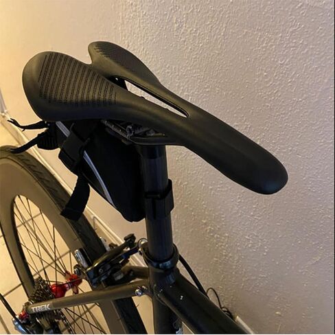 Bike Seat Lightweight Carbon Fiber Bicycle Saddle Cushion with Leather Cover for Road Bike and Mountain Bike Unisex in Saudi Arabia