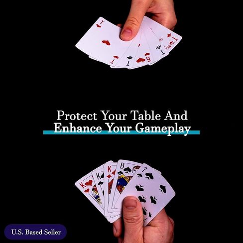 Table Game Mat - Board Game Table Cover Mat, Playing Card Poker Games Square Table Mat 32.6in x 32.6in in Kuwait