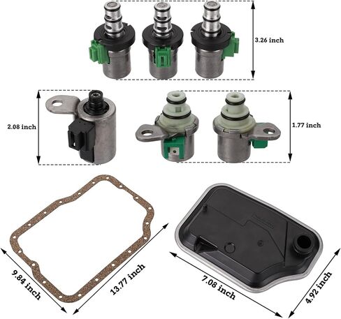 4F27E Transmission Solenoid Valve Kit 8-Piece Gasket Filter Set Compatible with Focus Protege 99-On in Saudi Arabia
