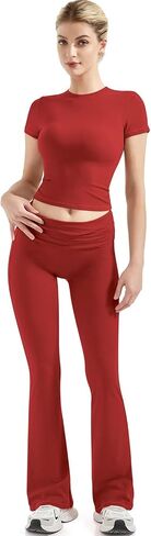 SUUKSESS Women 2 Piece Lounge Sets Going Out Y2K Foldover Pants Matching Pajamas in Saudi Arabia