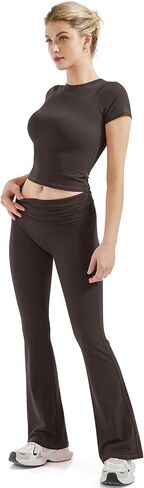SUUKSESS Women 2 Piece Lounge Sets Going Out Y2K Foldover Pants Matching Pajamas in Saudi Arabia