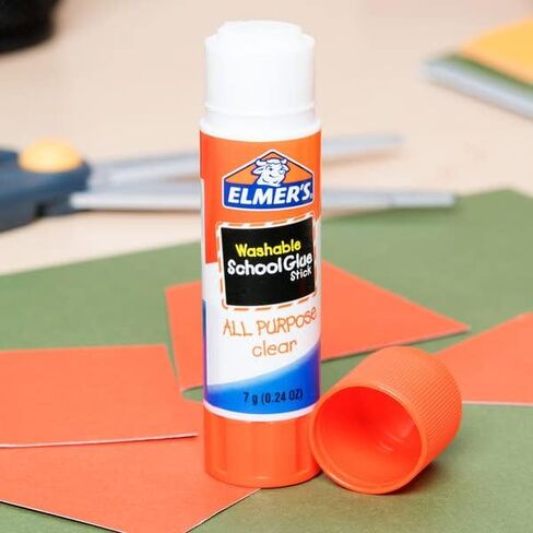 Elmers Glue Sticks, 0.24 Ounce - Glue Sticks Bulk 12 Count, White Glue Stick, Clear,White in Saudi Arabia