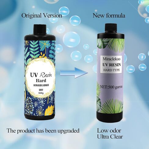 راتنج كريستالي للأشعة فوق البنفسجية من النوع الصلب الشفاف، راتنج إيبوكسي معالج بالأشعة فوق البنفسجية، راتنج شفاف سريع المعالجة بالطاقة الشمسية لقالب الراتنج، وصناعة المجوهرات، والصب والطلاء، 500 جرام in Kuwait