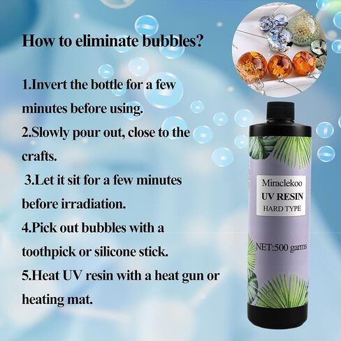 راتنج كريستالي للأشعة فوق البنفسجية من النوع الصلب الشفاف، راتنج إيبوكسي معالج بالأشعة فوق البنفسجية، راتنج شفاف سريع المعالجة بالطاقة الشمسية لقالب الراتنج، وصناعة المجوهرات، والصب والطلاء، 500 جرام in Kuwait